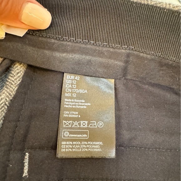 H&M x Erdem Designer Gray Tweed Suit Sz 12 - RARE - Picture 9 of 10